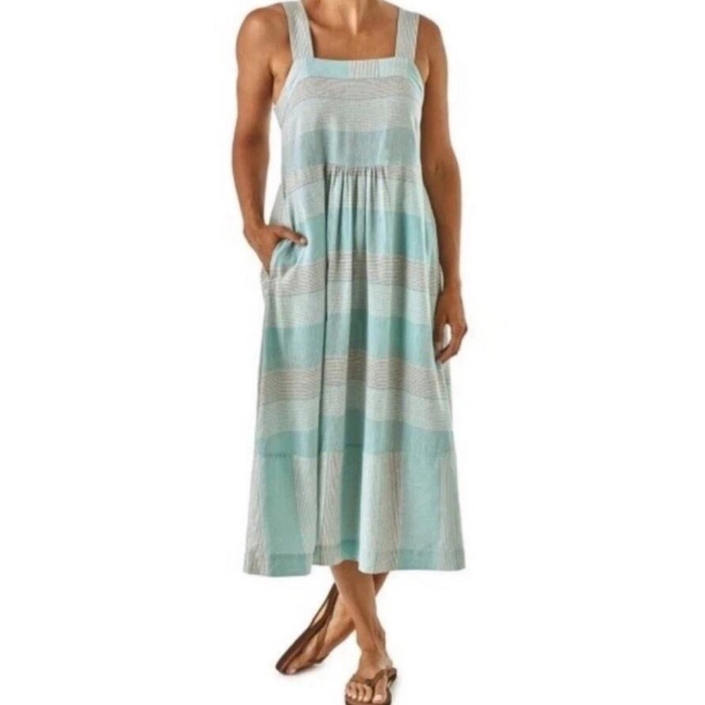 Patagonia Women's Dress Medium Worn Wear garden‎ island organic cotton hemp